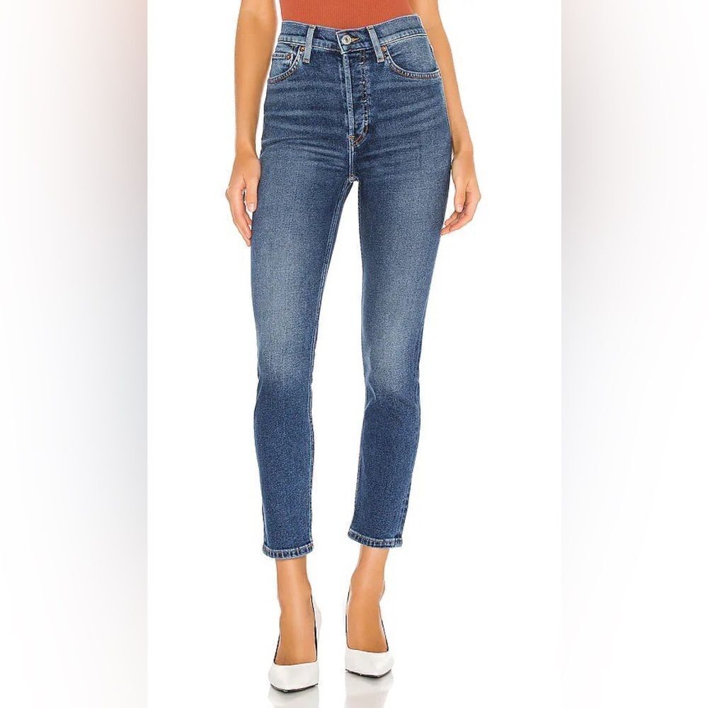 RE/DONE Originals High Rise Ankle Crop Mid 90’s Wash